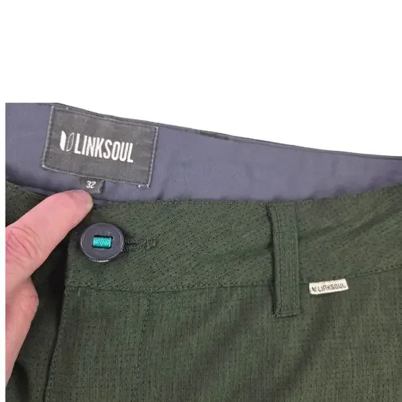 Linksoul| Dark Green 10" Boardwalker AC Hybrid Shorts | Size 32 - Picture 3 of 5